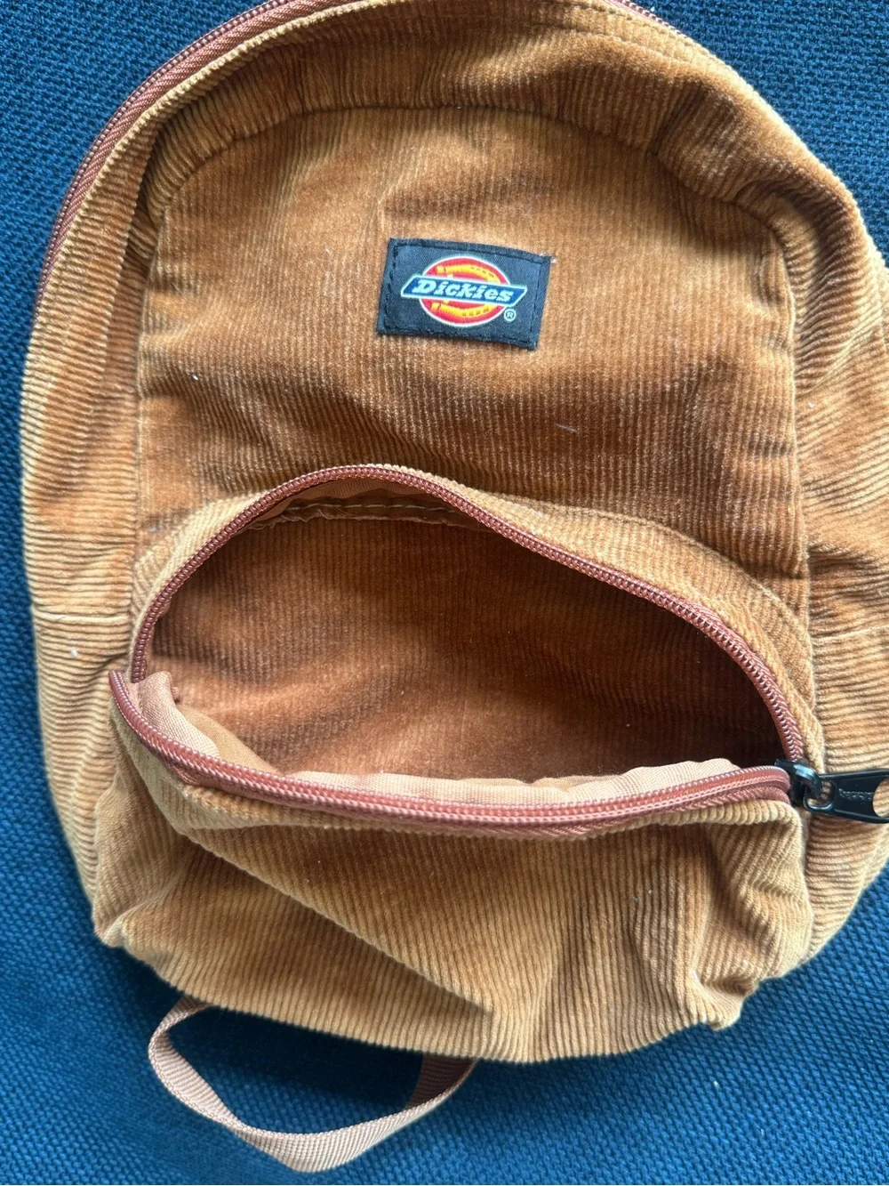 Dickies Brown Corduroy Mini Backpack